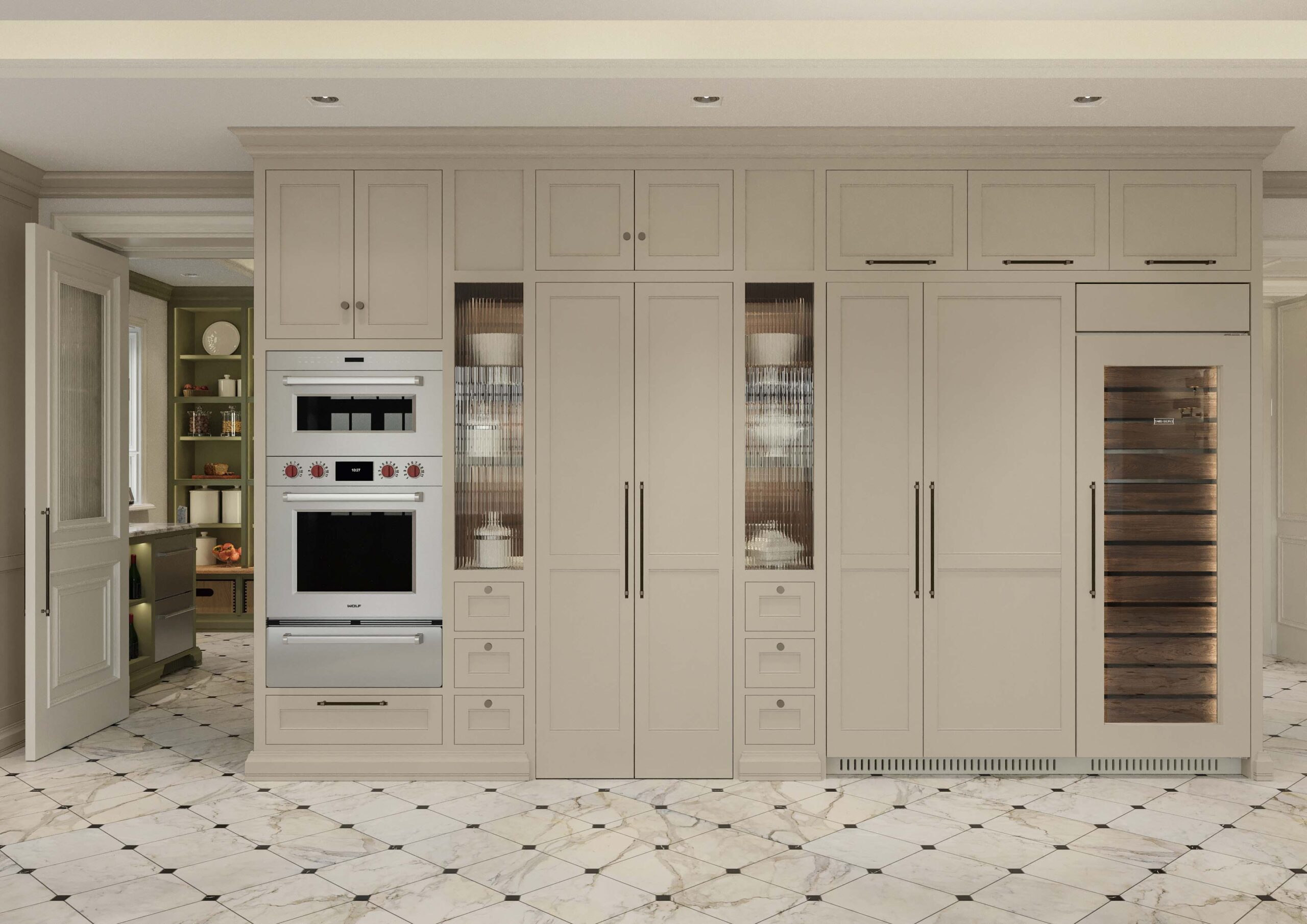 Beth by Martini Interiors Design di cucina su misura e dispensa in stile inglese