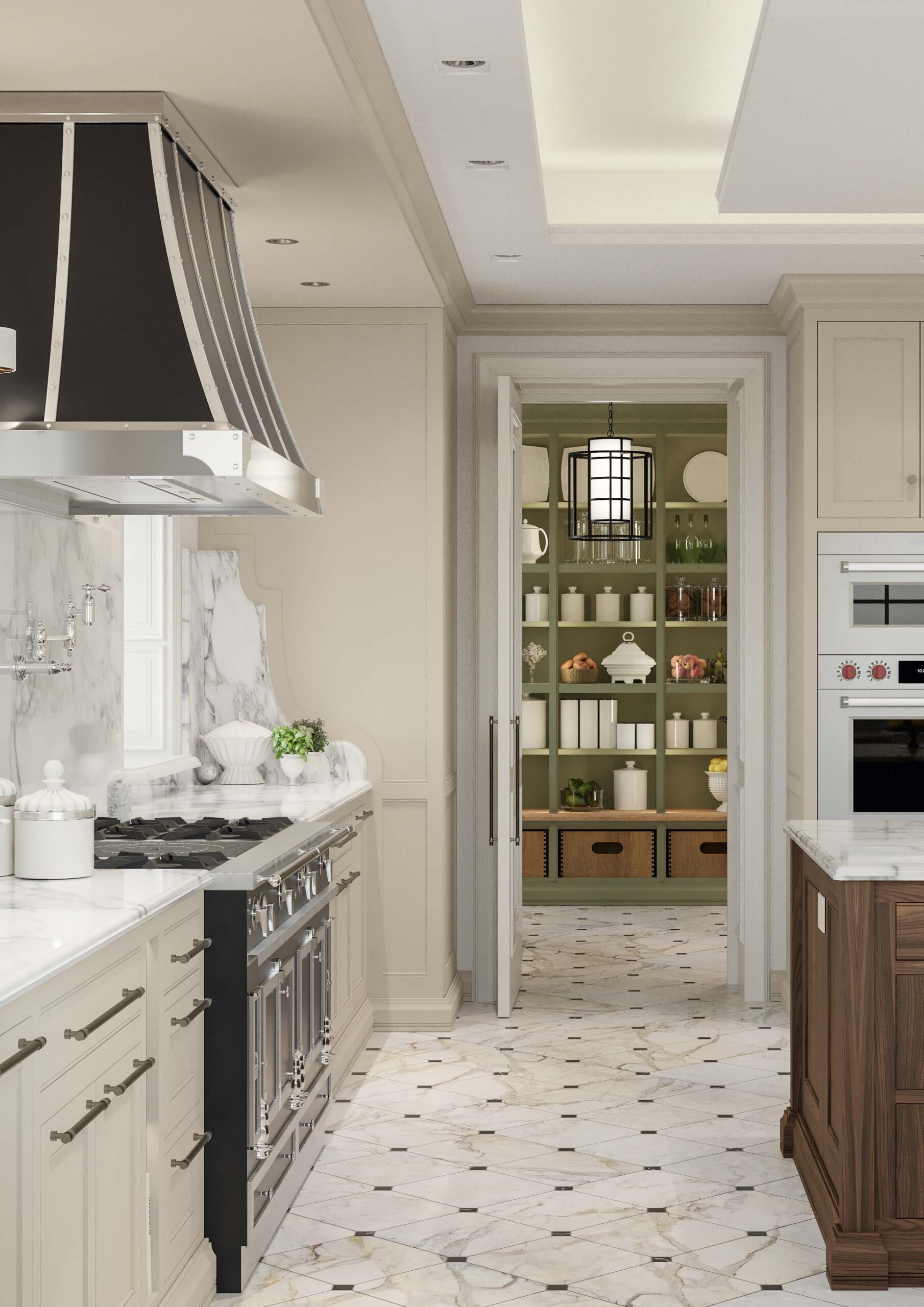 Beth by Martini Interiors Design di cucina su misura e dispensa in stile inglese