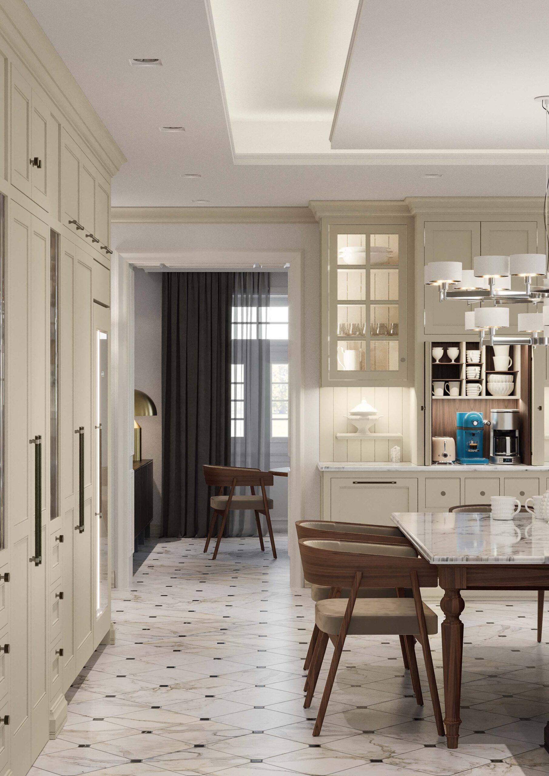 Beth by Martini Interiors Design di cucina su misura e dispensa in stile inglese