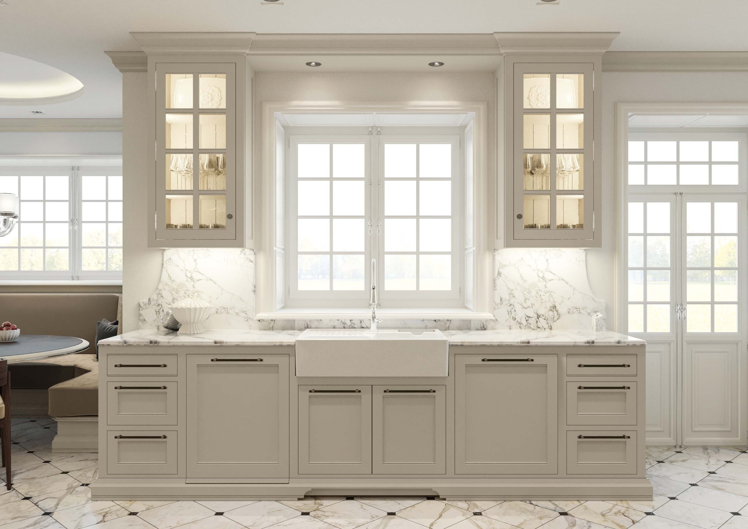 Beth by Martini Interiors Design di cucina su misura e dispensa in stile inglese