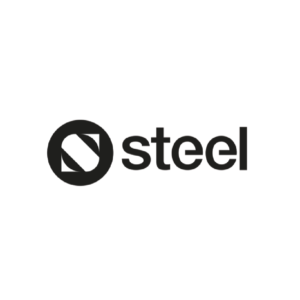 Logo Steel, azienda di cucine in metallo, elettrodomestici di design