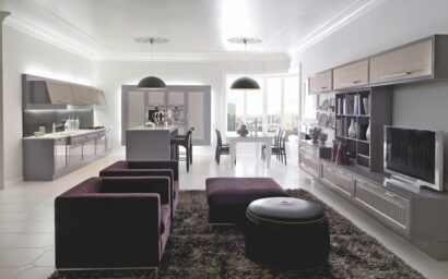 CONVIVIO CONTEMPORARY GLOSSY GRAY