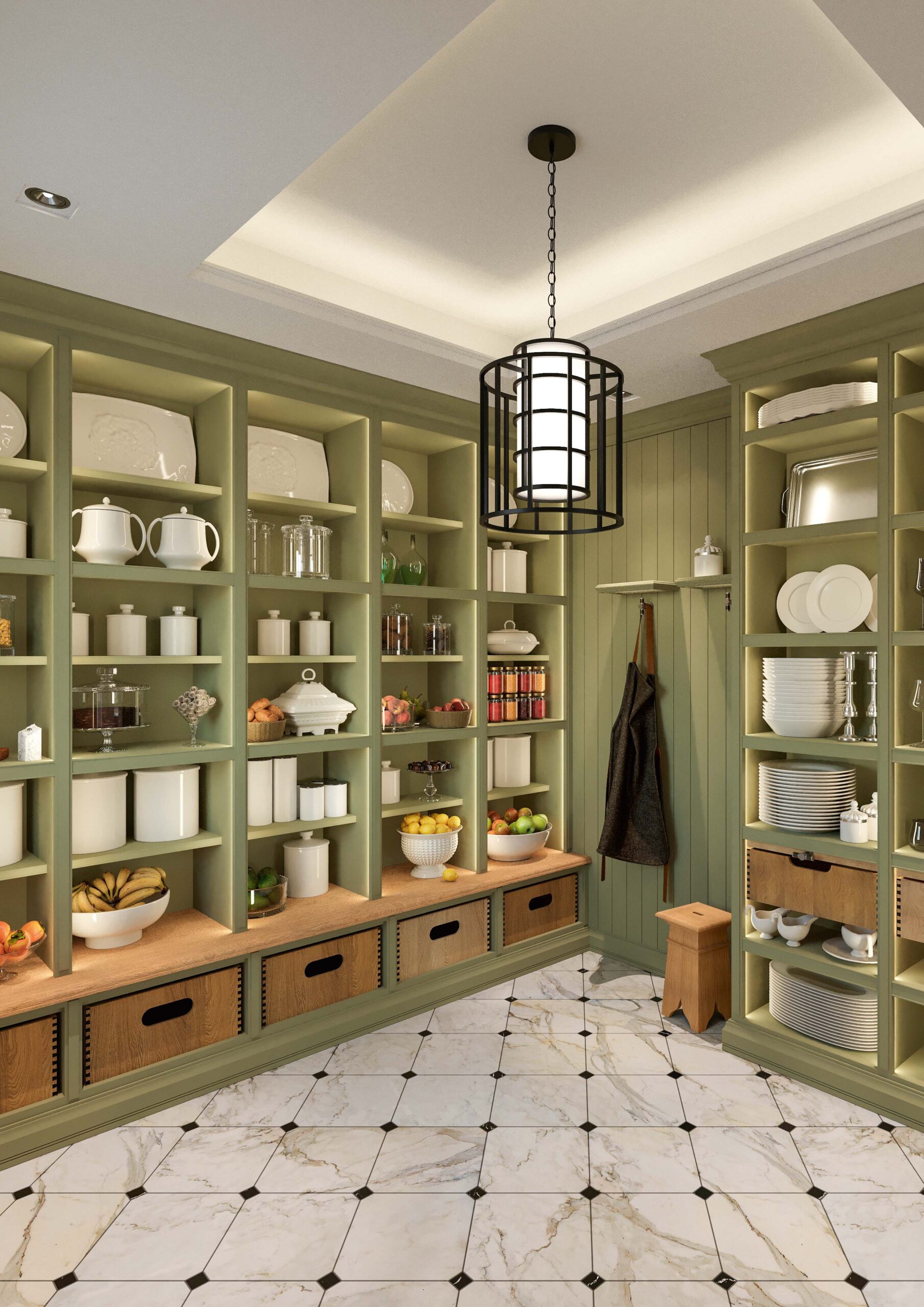 Beth by Martini Interiors Design di cucina su misura e dispensa in stile inglese