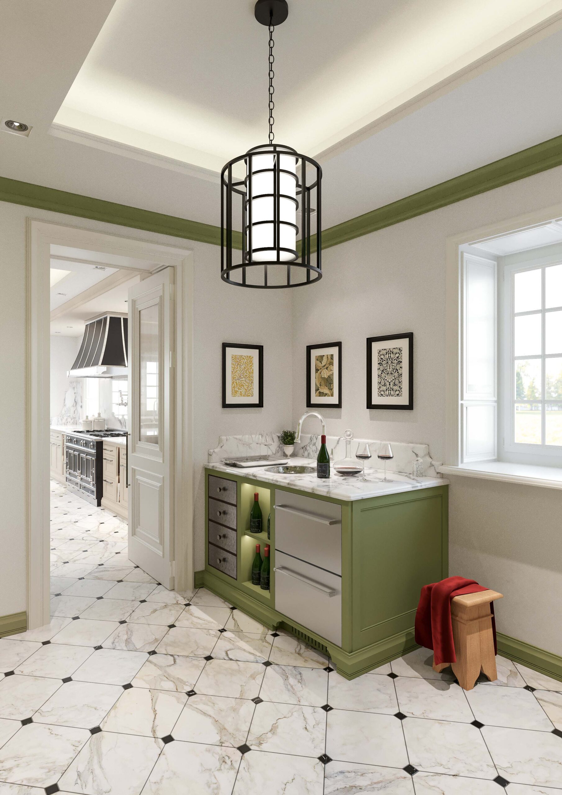 Beth by Martini Interiors Design di cucina su misura e dispensa in stile inglese