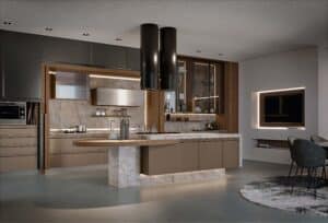 Illuminazione cucina su misura